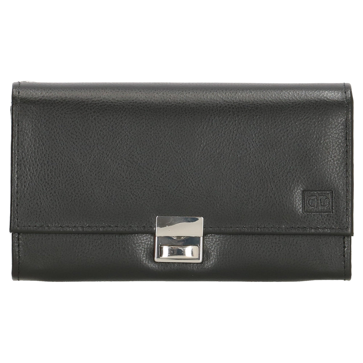 Kellnerbörse 18 x 10cm in Schwarz aus Leder - leder-accessoires.com