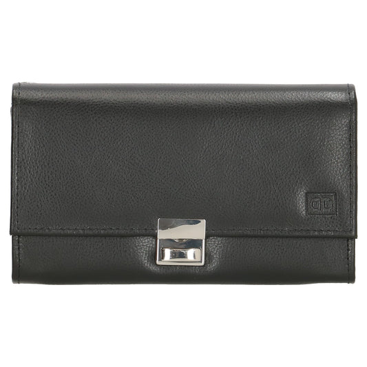 Kellnerbörse 18 x 10cm in Schwarz aus Leder - leder-accessoires.com