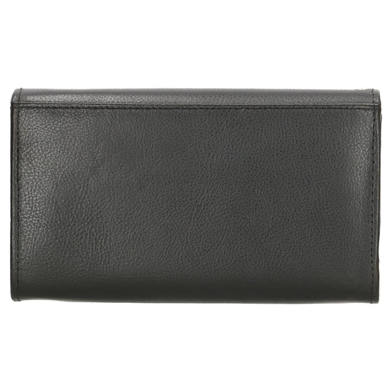 Kellnerbörse 18 x 10cm in Schwarz aus Leder - leder-accessoires.com