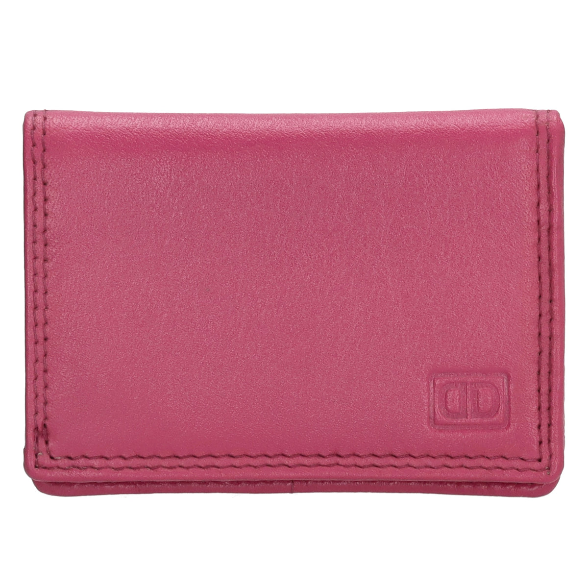 Minibörse im Querformat in Pink aus Leder - leder-accessoires.com