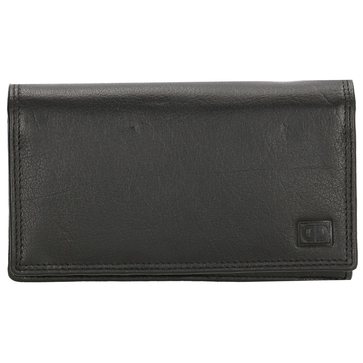 Lederbörse 16x9cm im Querformat in Schwarz mit RFID - leder-accessoires.com