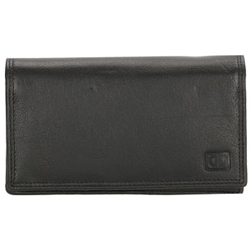 Lederbörse 16x9cm im Querformat in Schwarz mit RFID - leder-accessoires.com