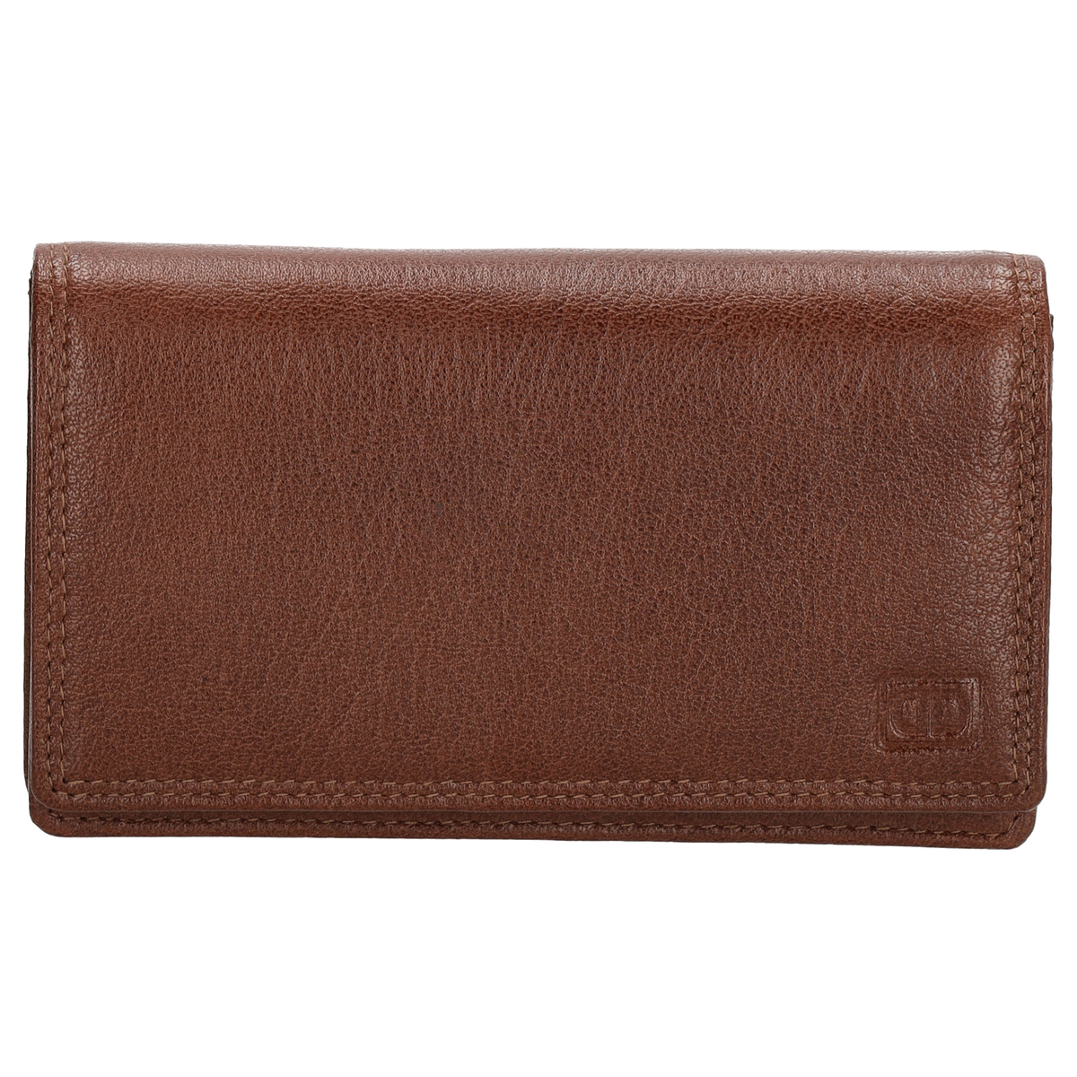 Lederbörse 16x9cm im Querformat in Braun mit RFID - leder-accessoires.com