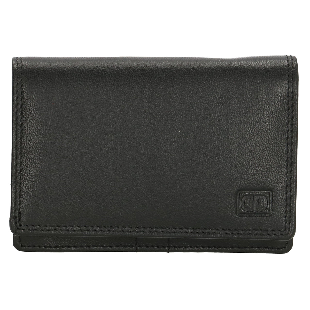 Lederbörse 13x9cm im Querformat in Schwarz mit RFID - leder-accessoires.com