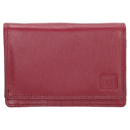 Lederbörse 13x9cm im Querformat in Pink|Fuchsia mit RFID - leder-accessoires.com
