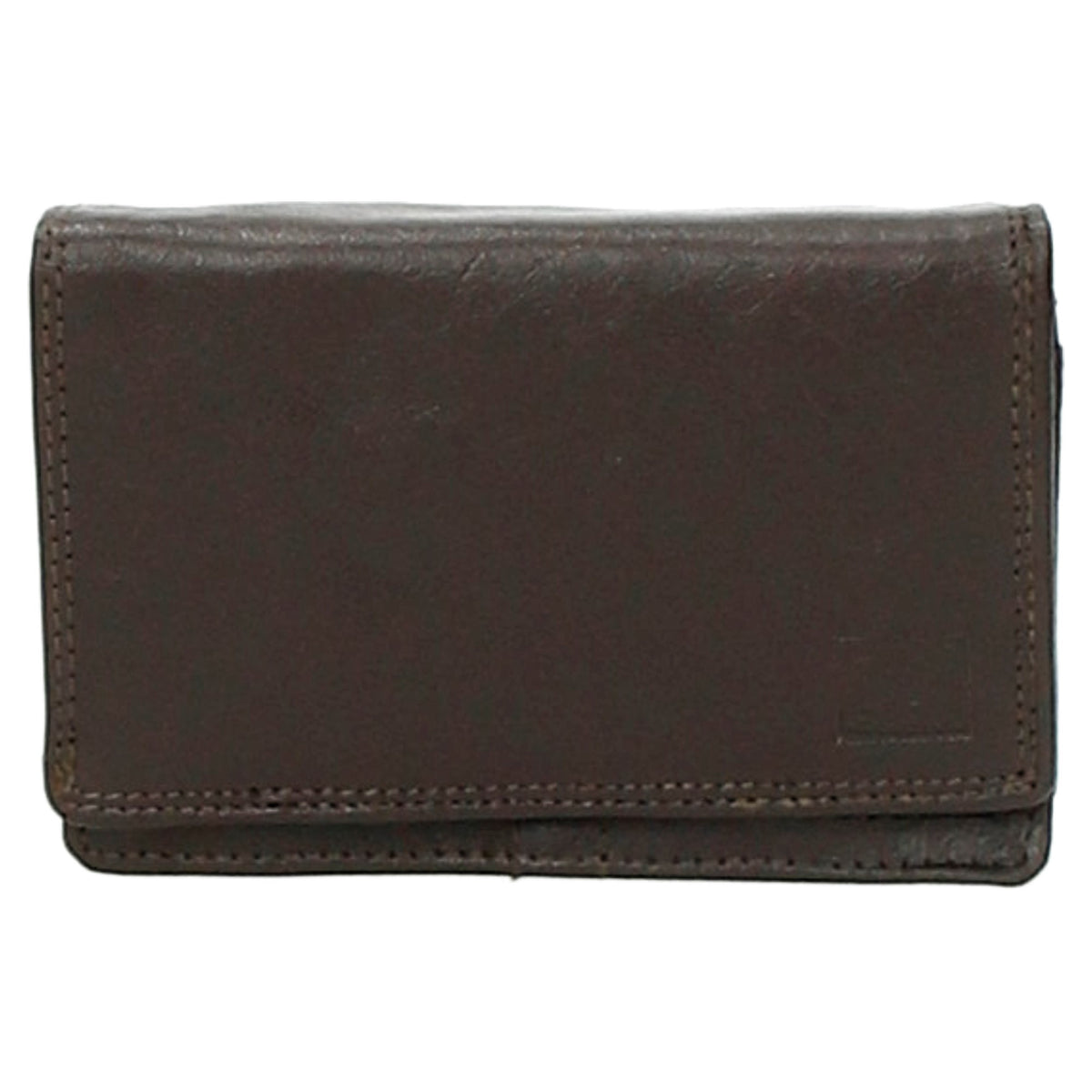 Lederbörse 13x9cm im Querformat in Dunkelbraun mit RFID - leder-accessoires.com