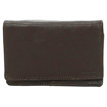 Lederbörse 13x9cm im Querformat in Dunkelbraun mit RFID - leder-accessoires.com