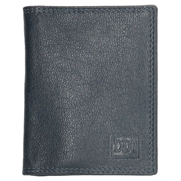 Kartenetui 8x10cm aus Leder in Blau - leder-accessoires.com