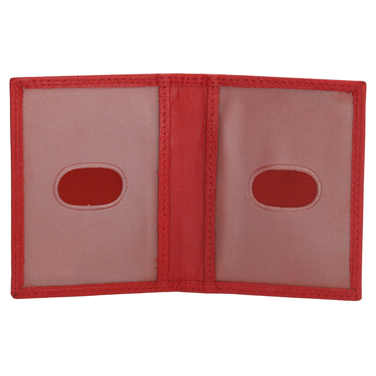 Kartenetui 8x10cm aus Leder in Rot - leder-accessoires.com