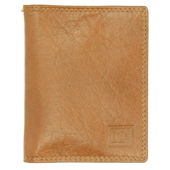 Kartenetui 8x10cm aus Leder in Senfgelb - leder-accessoires.com