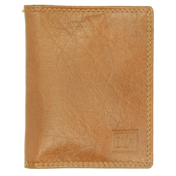Kartenetui 8x10cm aus Leder in Senfgelb - leder-accessoires.com