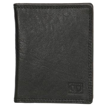 Kartenetui 8x10cm aus Leder in Schwarz - leder-accessoires.com