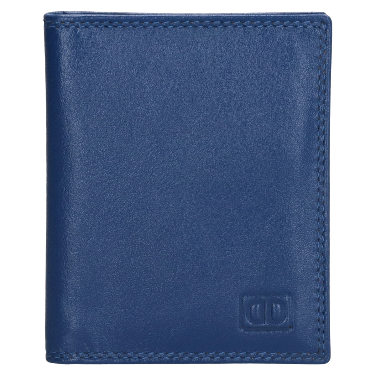 Kartenetui 8x10cm aus Leder in Royalblau - leder-accessoires.com