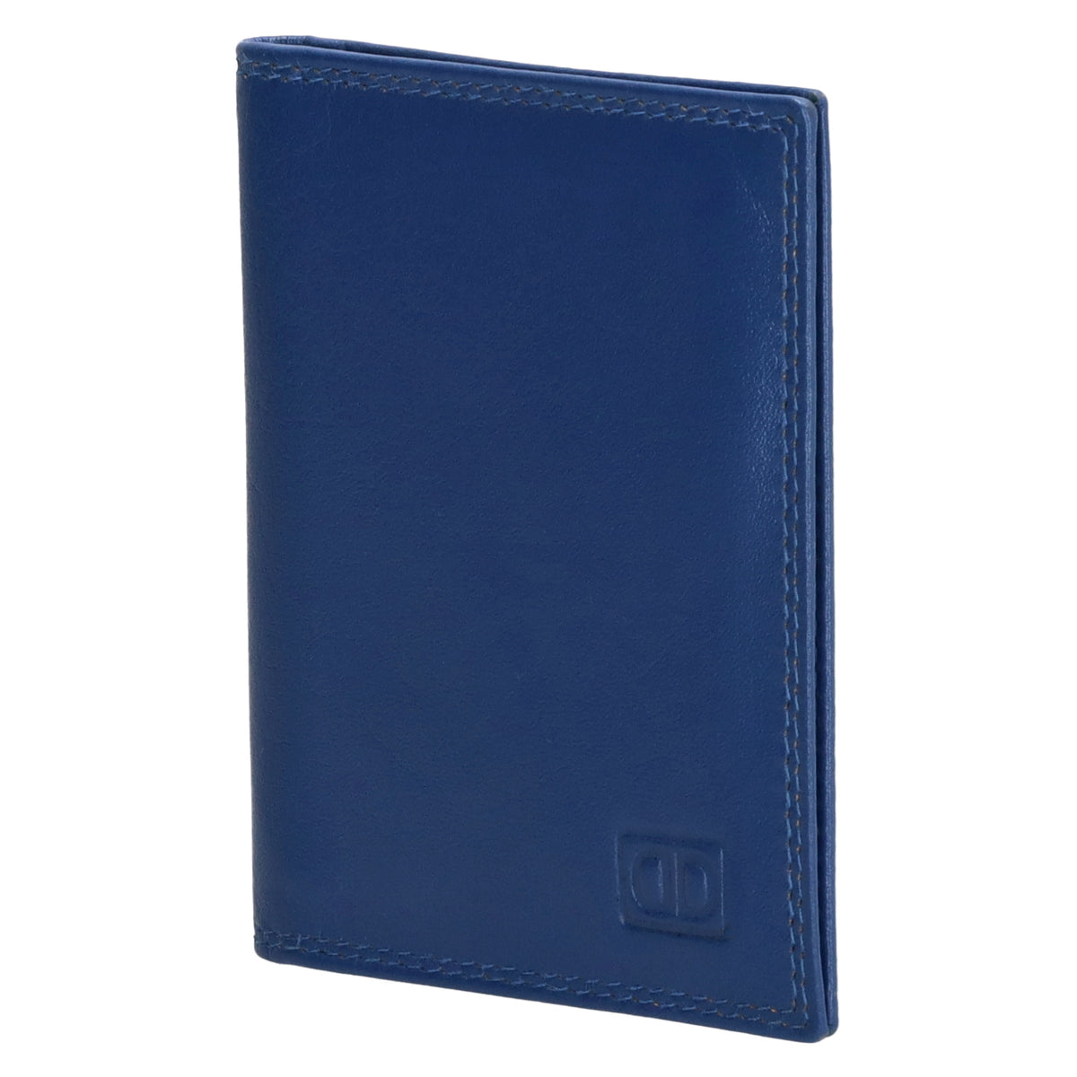 Kartenetui 8x10cm aus Leder in Royalblau - leder-accessoires.com