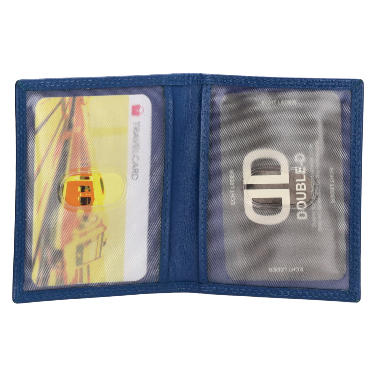 Kartenetui 8x10cm aus Leder in Royalblau - leder-accessoires.com
