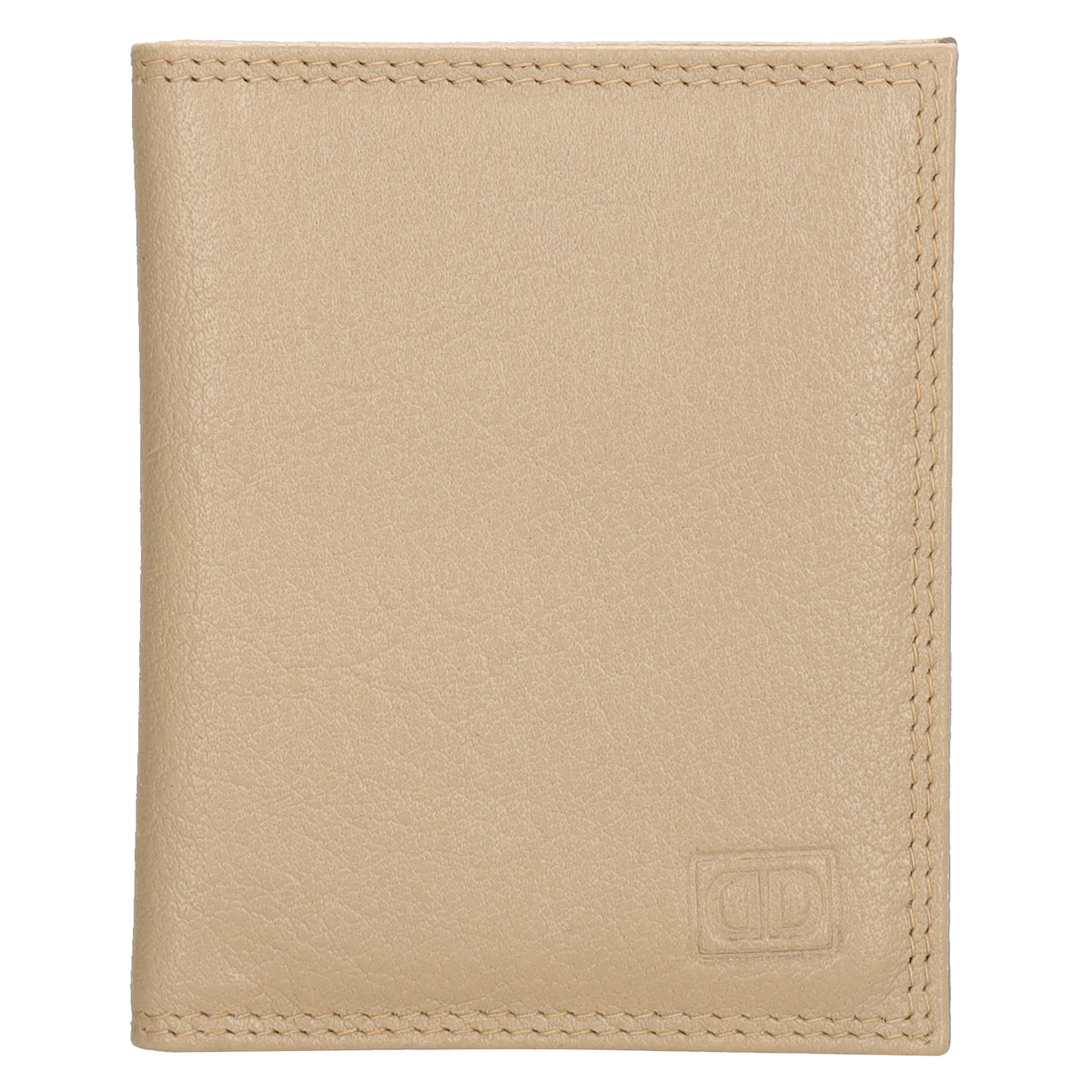 Kartenetui 8x10cm aus Leder in Helltaupe - leder-accessoires.com