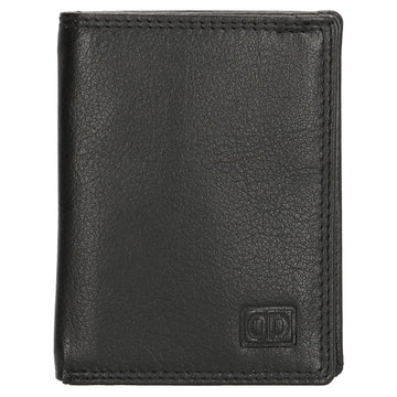 Kartenetui 8x10cm aus Leder in Schwarz und RFID-Schutz - leder-accessoires.com