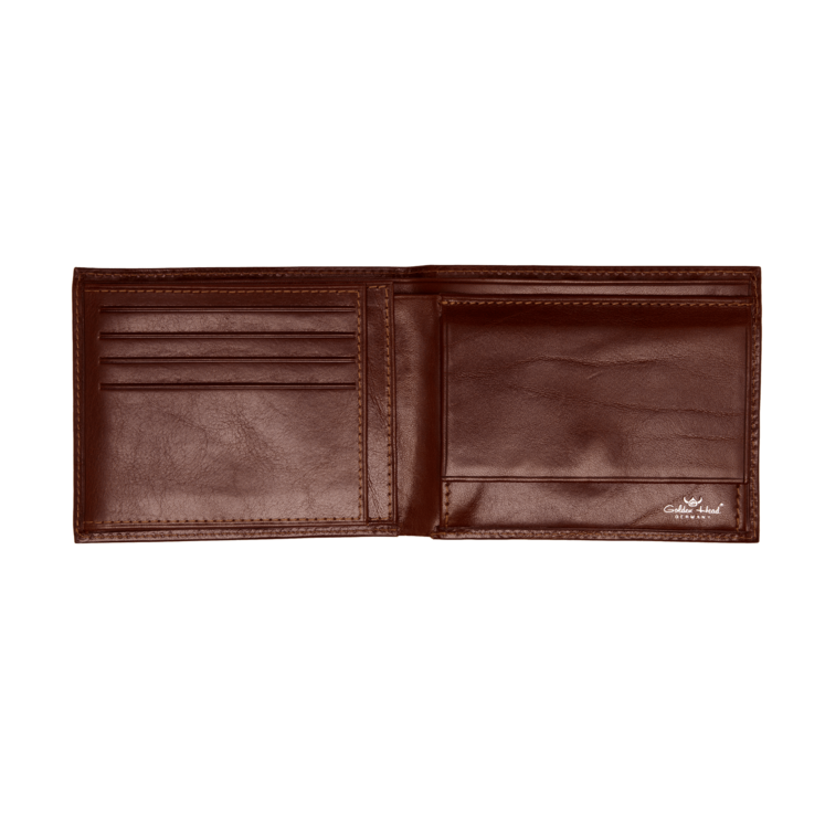 Colorado RFID Scheintasche 10 x 6,5cm aus Vollrindleder – Braun - leder-accessoires.com