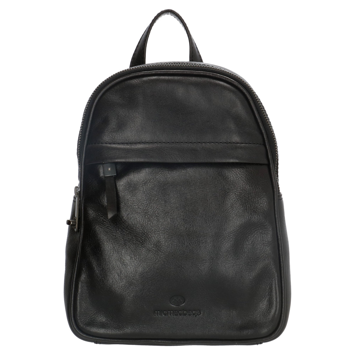 Rucksack 20x 27cm in Schwarz aus Leder - leder-accessoires.com