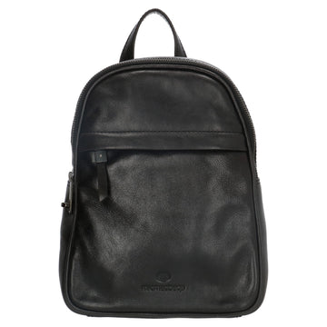 Rucksack 20x 27cm in Schwarz aus Leder - leder-accessoires.com