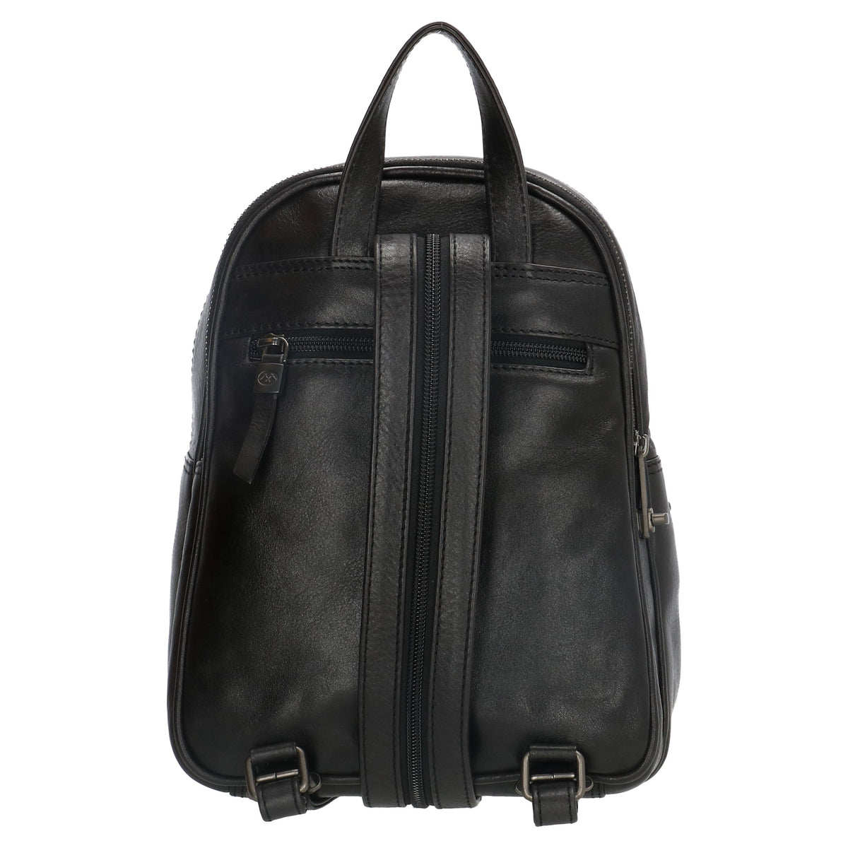 Rucksack 20x 27cm in Schwarz aus Leder - leder-accessoires.com