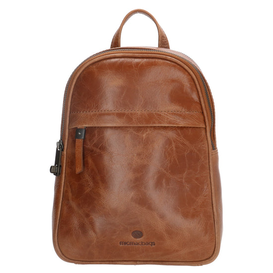 Rucksack 20x 27cm in Cognac aus Leder - leder-accessoires.com