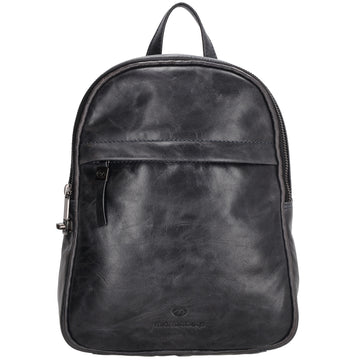 Rucksack 20x 27cm in Blau|Marine aus Leder - leder-accessoires.com