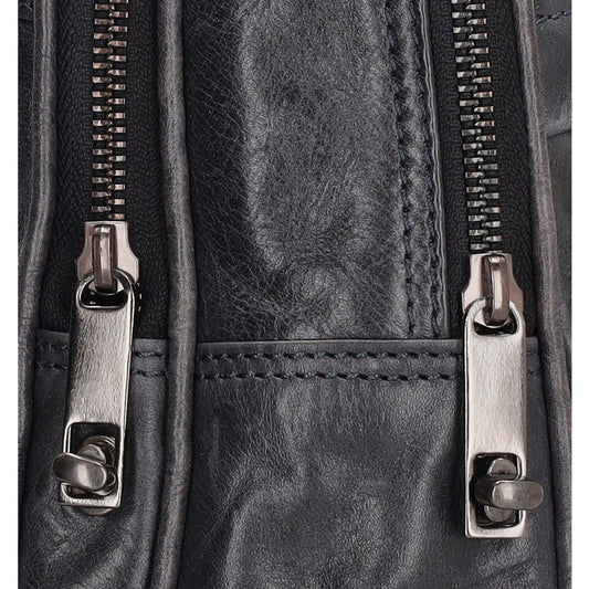 Rucksack 20x 27cm in Blau|Marine aus Leder - leder-accessoires.com