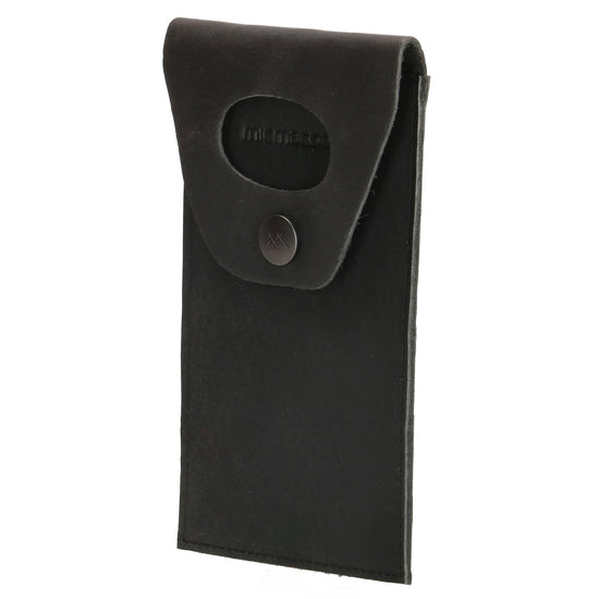 Handyhalter als Ladestation 10,5x16cm aus Leder in Schwarz - leder-accessoires.com