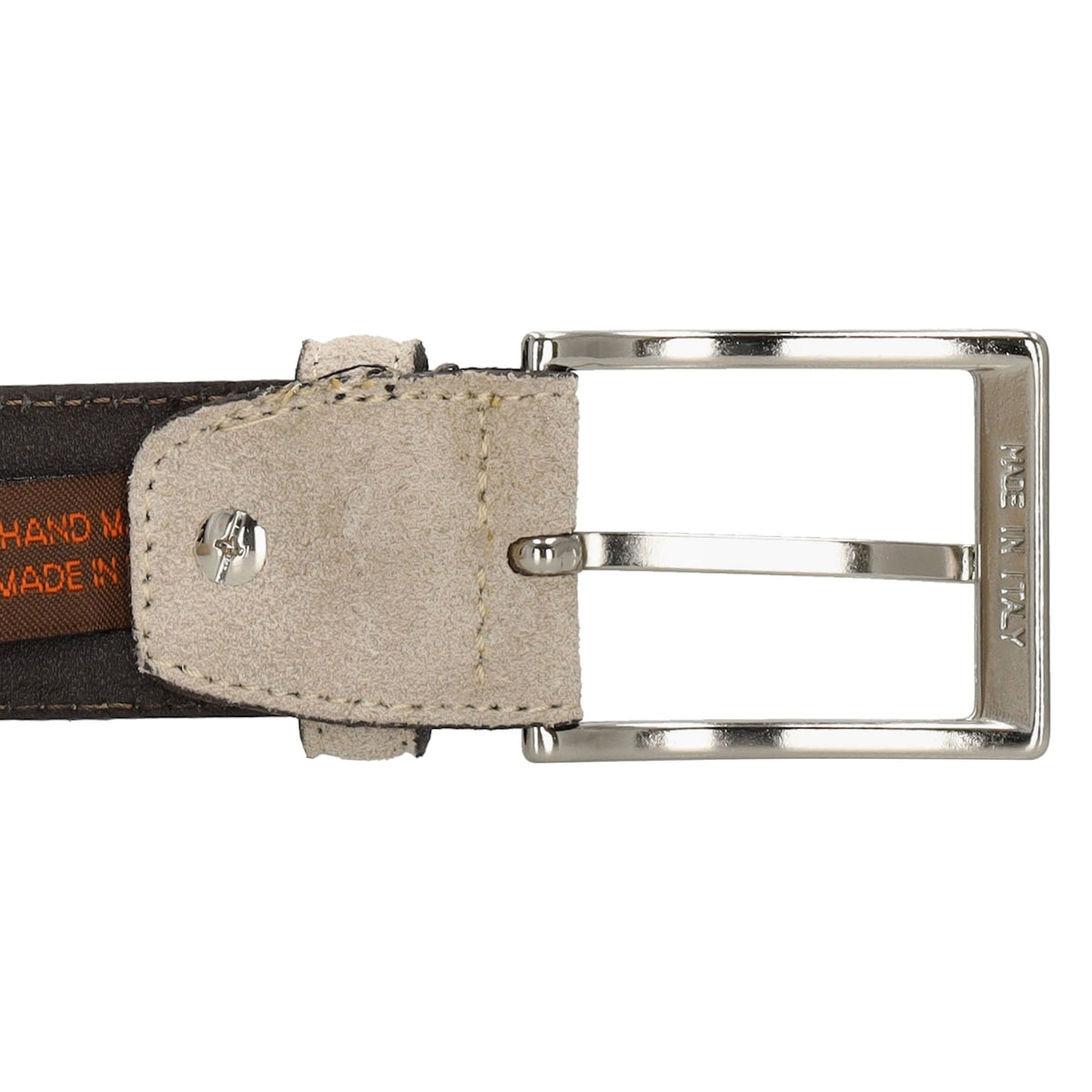 Sandfarbener Veloursleder Gürtel 3,5cm breit – leicht & stilvoll - leder-accessoires.com