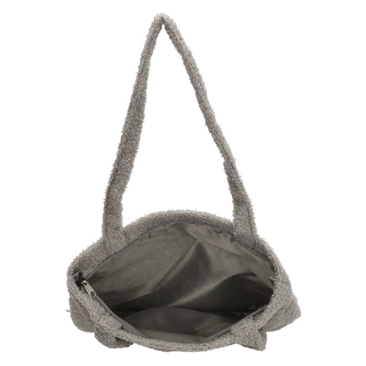 Teddyshopper 35x38cm in Grau - leder-accessoires.com