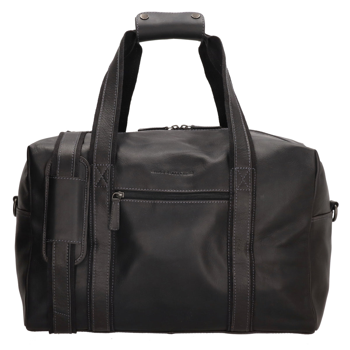 Reisetasche | Weekender 37 x 20 in Schwarz aus Leder - leder-accessoires.com