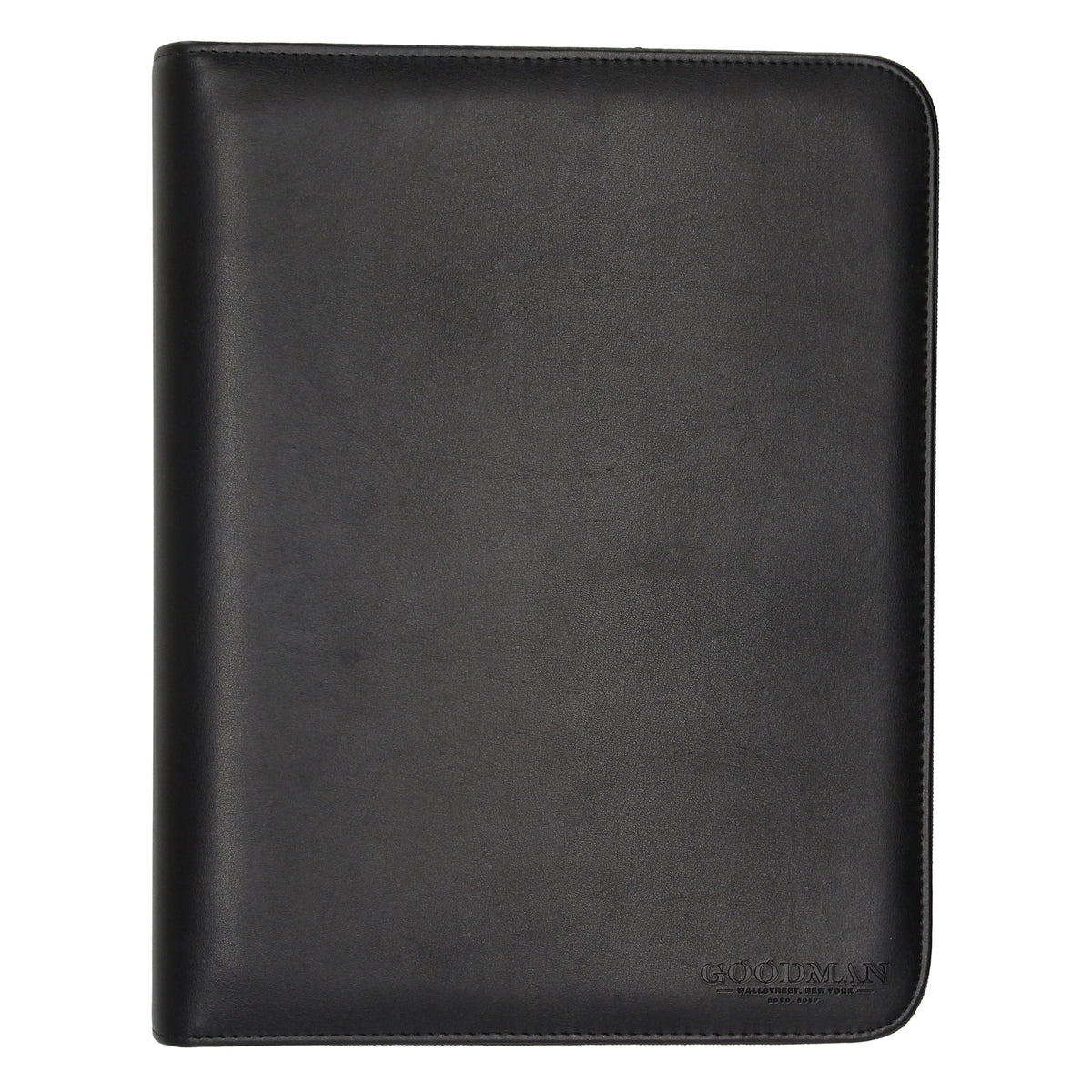 Dokumentenmappe|Organizer 27 x 35cm in Schwarz mit Metallklammer - leder-accessoires.com