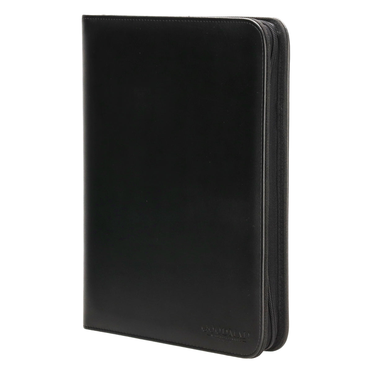 Dokumentenmappe|Organizer 27 x 35cm in Schwarz mit Metallklammer - leder-accessoires.com