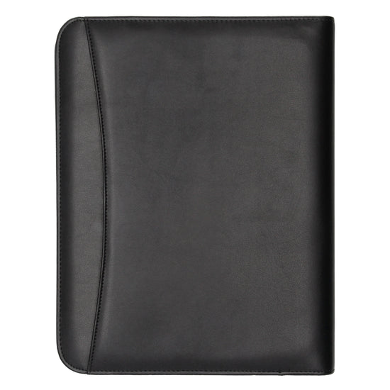 Dokumentenmappe|Organizer 27 x 35cm in Schwarz mit Metallklammer - leder-accessoires.com