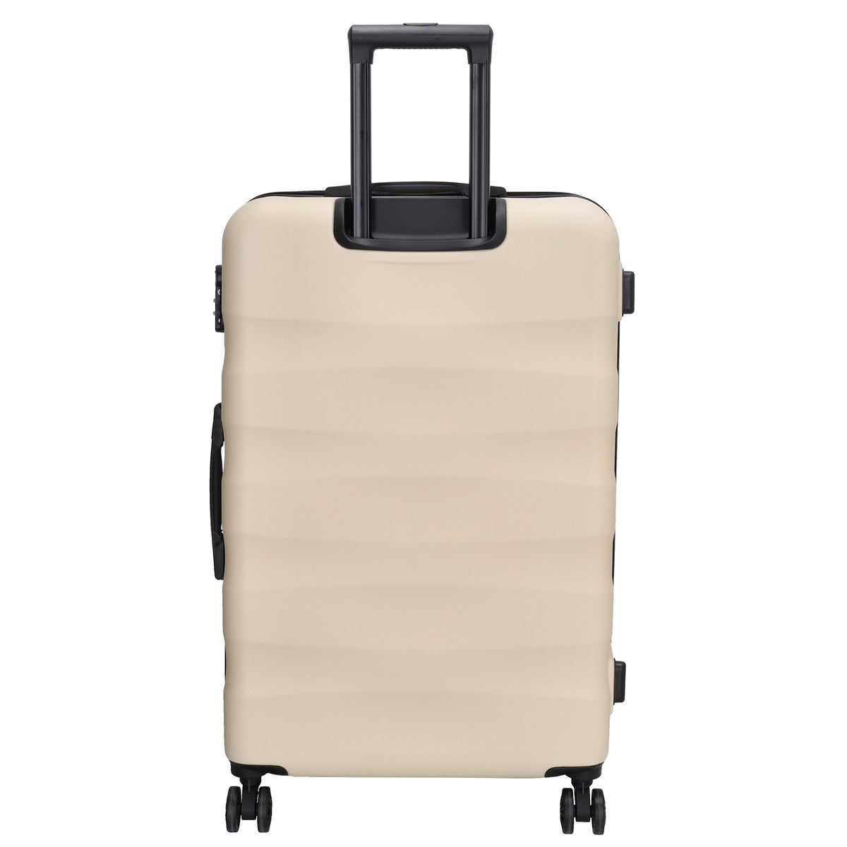 Hartschalen Kofferset in Beige 3-teilig aus ABS mit Rollen - leder-accessoires.com
