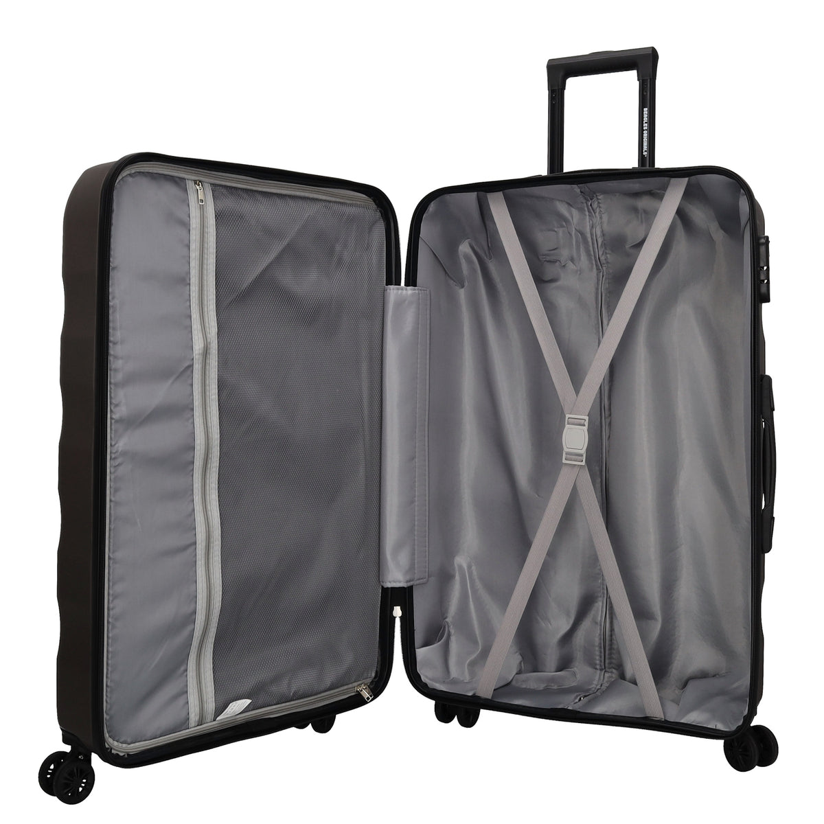 Hartschalen Kofferset in Bronze 3-teilig aus ABS mit Rollen - leder-accessoires.com