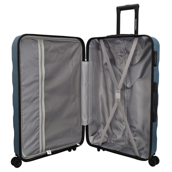 Hartschalen Kofferset in Hellblau | Ice Blue 3-teilig aus ABS - leder-accessoires.com
