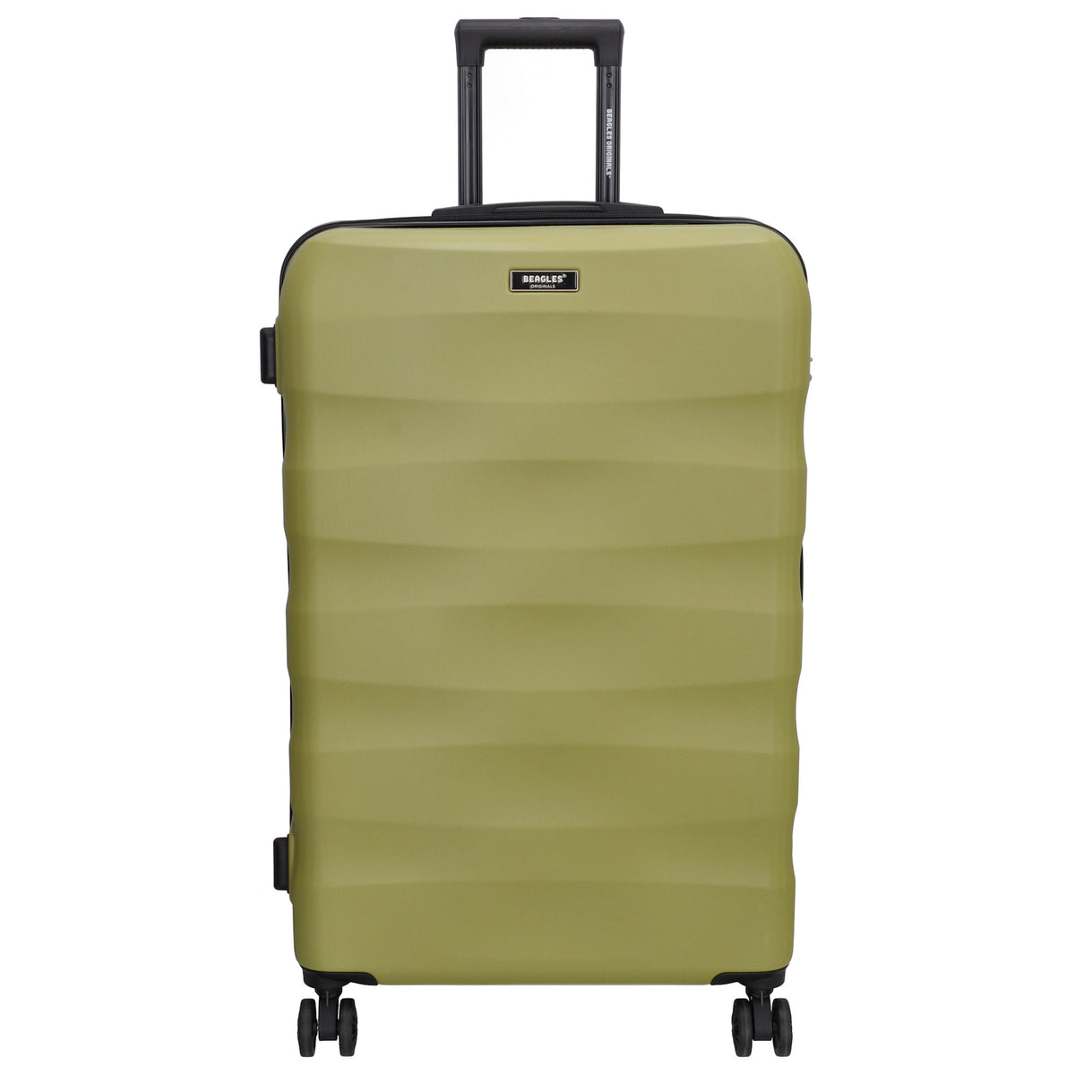 Reisetrolley 76cm in Olivgrün mit 4-Rad aus ABS - leder-accessoires.com