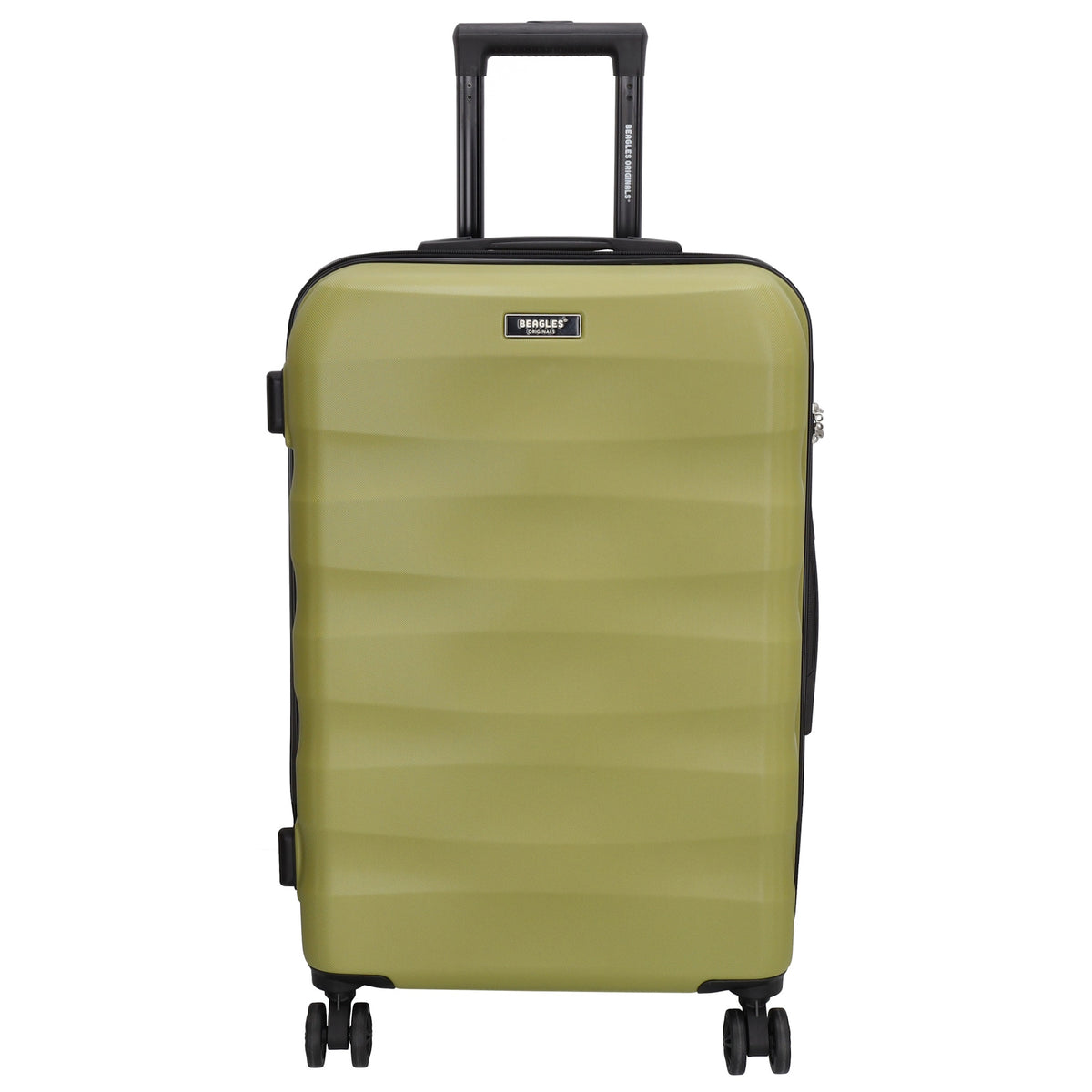 Reisetrolley 66cm in Olivgrün mit 4-Rad aus ABS - leder-accessoires.com