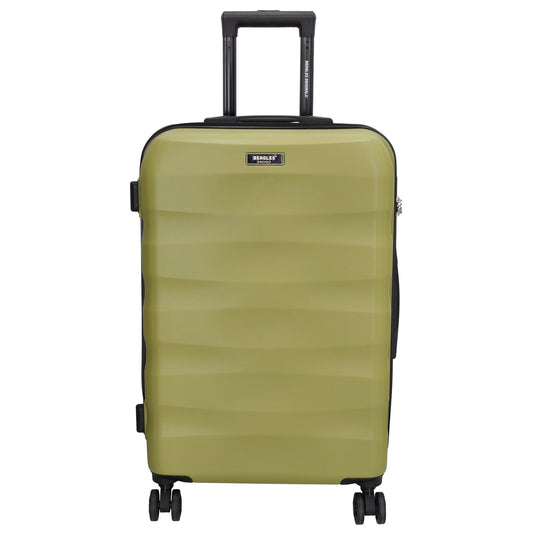 Reisetrolley 66cm in Olivgrün mit 4-Rad aus ABS - leder-accessoires.com