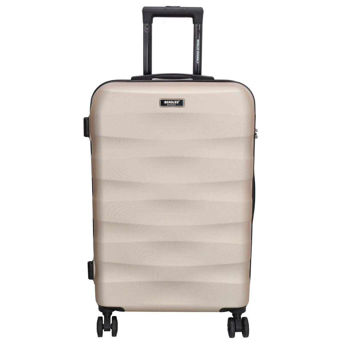 Reisetrolley 66cm in Champagner mit 4-Rad aus ABS - leder-accessoires.com