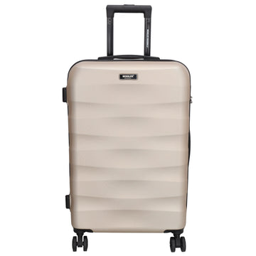 Reisetrolley 66cm in Champagner mit 4-Rad aus ABS - leder-accessoires.com