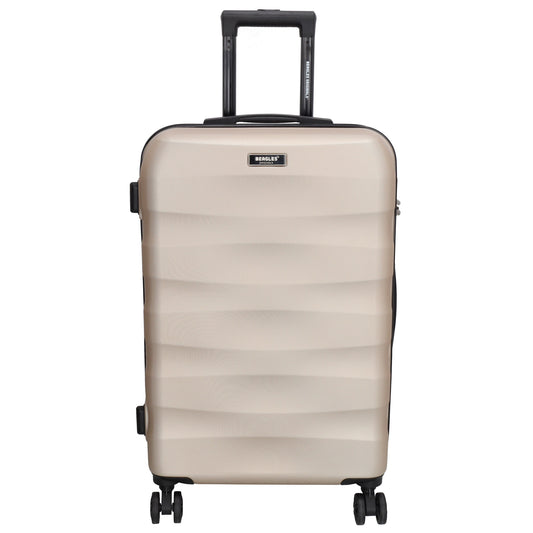 Reisetrolley 66cm in Champagner mit 4-Rad aus ABS - leder-accessoires.com