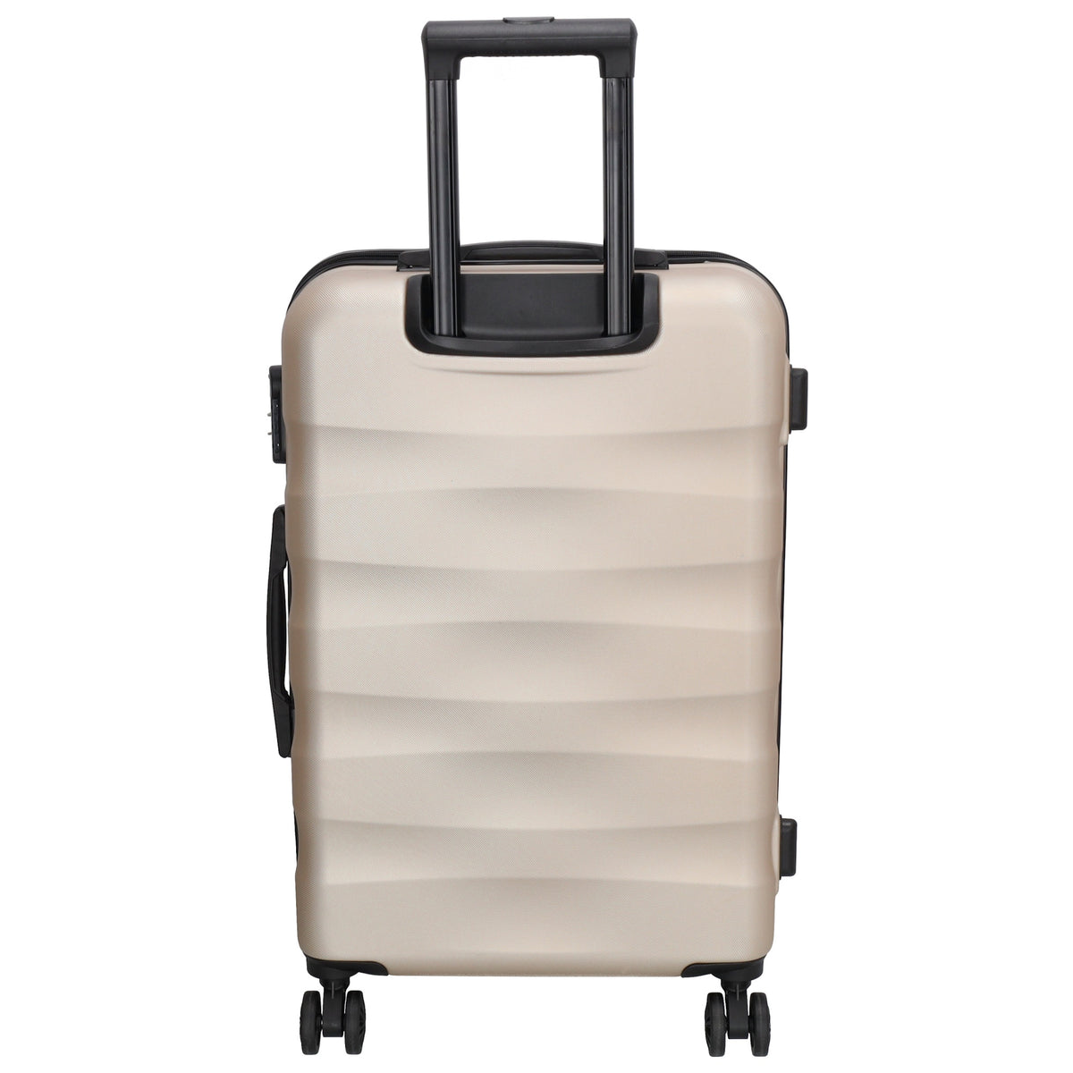 Reisetrolley 66cm in Champagner mit 4-Rad aus ABS - leder-accessoires.com