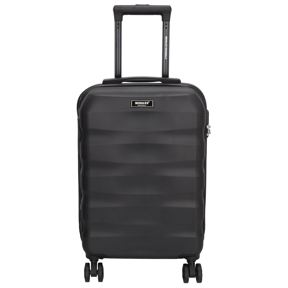 Reisetrolley|Handgepäck in Schwarz mit 4-Rad aus ABS - leder-accessoires.com