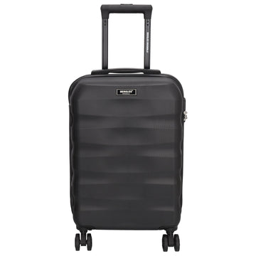 Reisetrolley|Handgepäck in Schwarz mit 4-Rad aus ABS - leder-accessoires.com