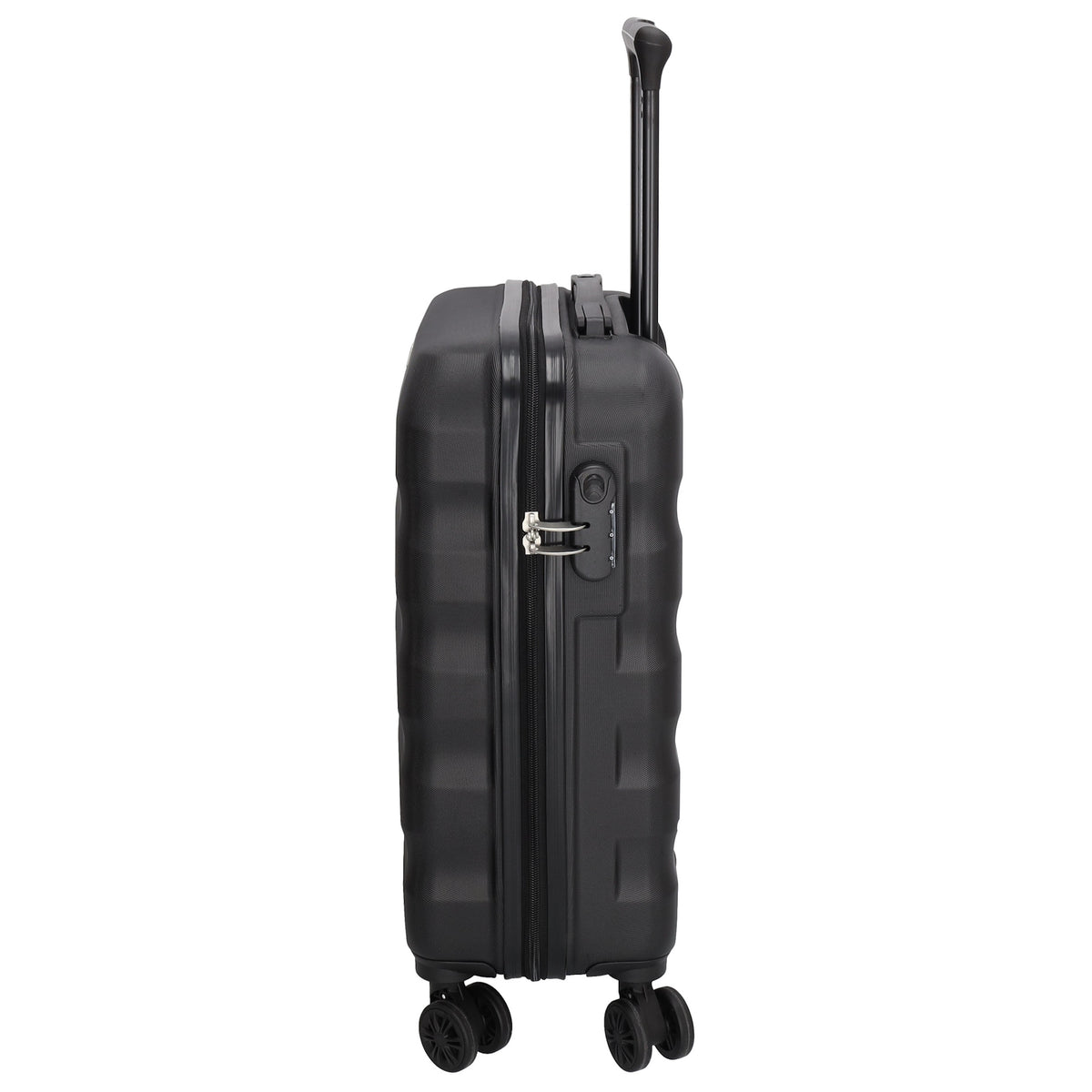 Reisetrolley|Handgepäck in Schwarz mit 4-Rad aus ABS - leder-accessoires.com