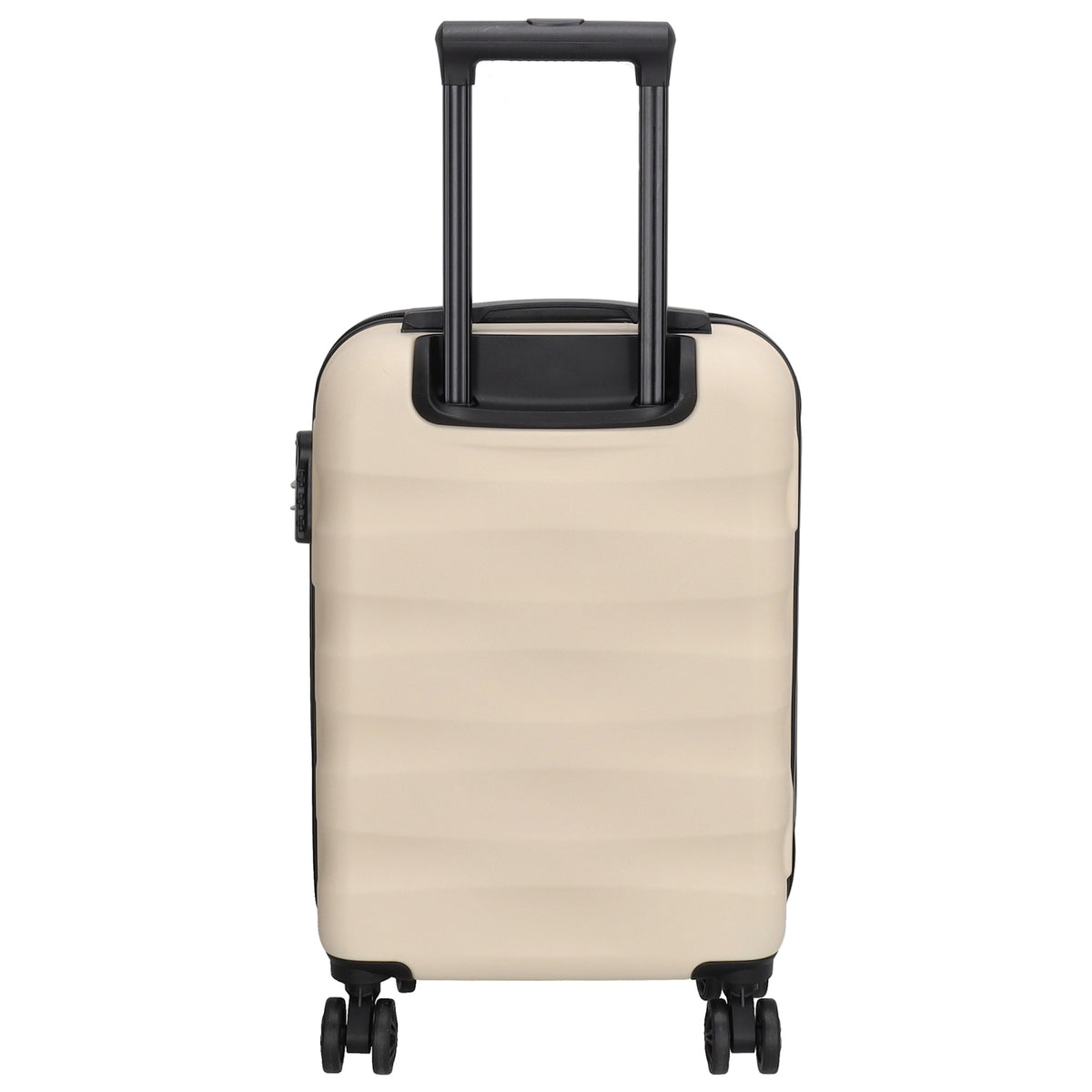 Reisetrolley|Handgepäck in Beige mit 4-Rad aus ABS - leder-accessoires.com