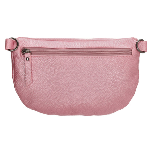 Bodybag 23,5 x 15cm in Lederoptik Rosa - leder-accessoires.com